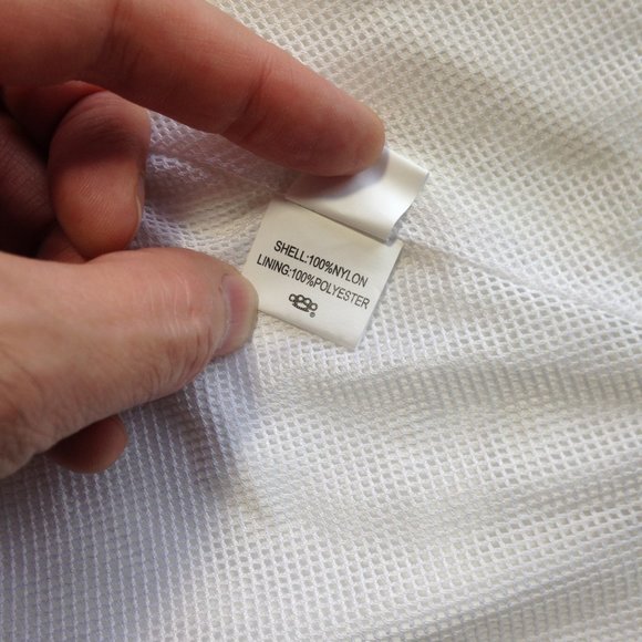 Men's 10 Deep Spell Out Nylon Jacket windbreaker White - Large - Used, Like New - Picture 10 of 11